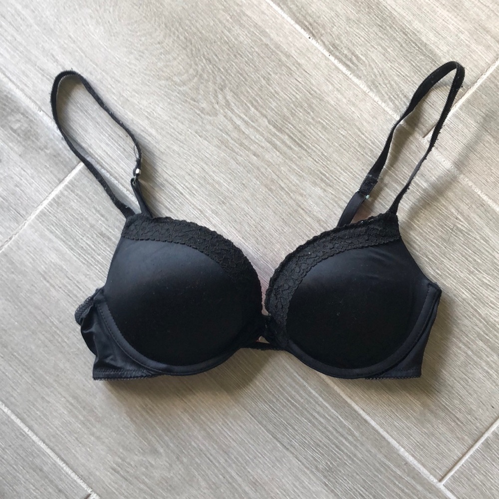 Victoria's Secret Pink black push up bra
